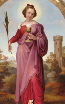 Hl. Barbara (Pfarrkirche St. Margarethen, Buch in Tirol) Hl. Barbara (Pfarrkirche St. Margarethen, Buch in Tirol)