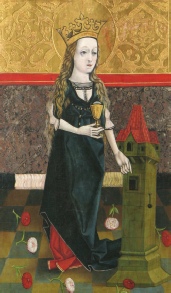 Hl. Barbara (Magdalenenkapelle Hall in Tirol)